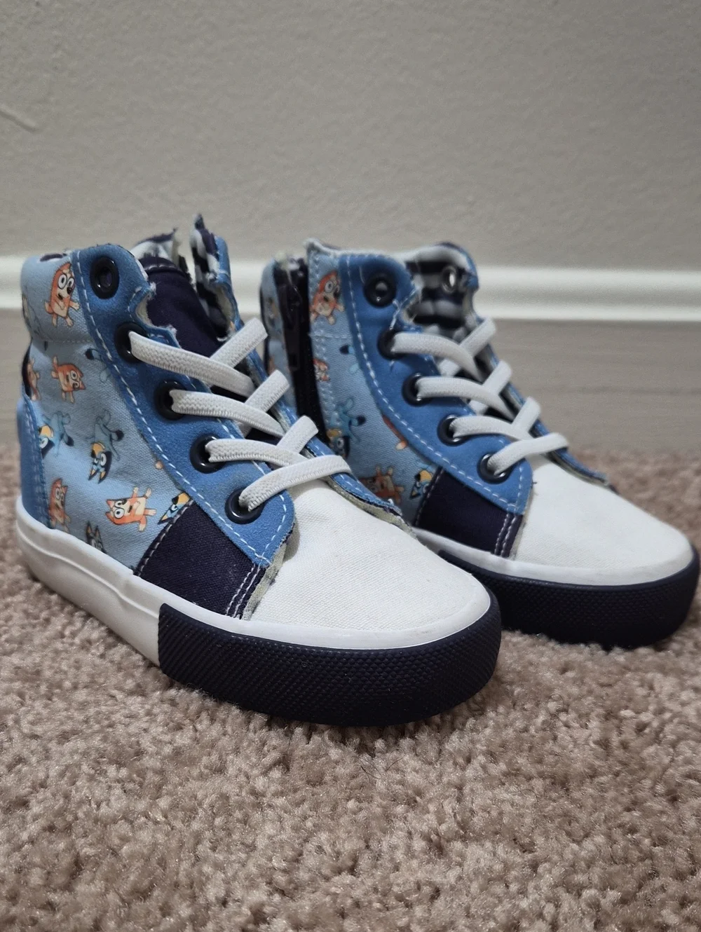 Boys Bluey High-Top Sneakers
